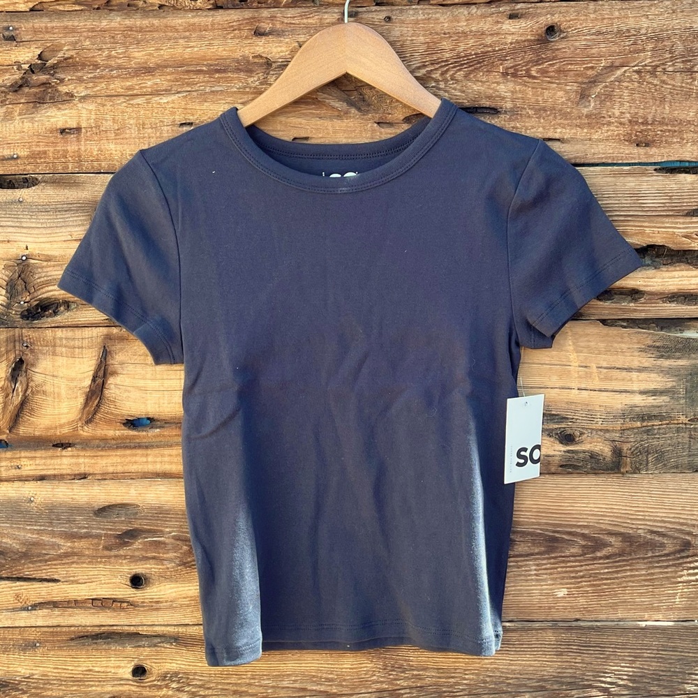 SO | NWT Black Short Sleeve Shirt M